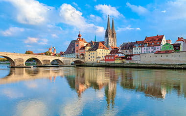 Regensburg and Danube River, Germany